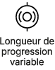 Longueur de progression variable
